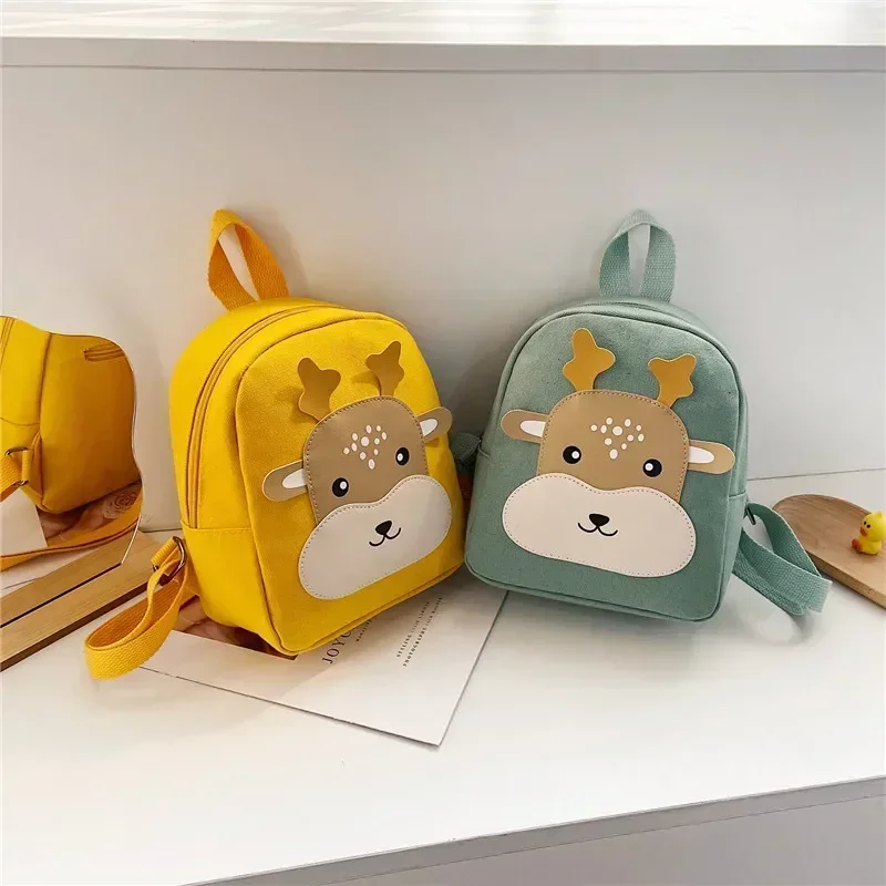 Cartoon Kindergarten Schoolbag Boys and Girls Baby Cute Backpack Fashion Color Contrast Canvas Plecak dziecięcy Сумка Женская