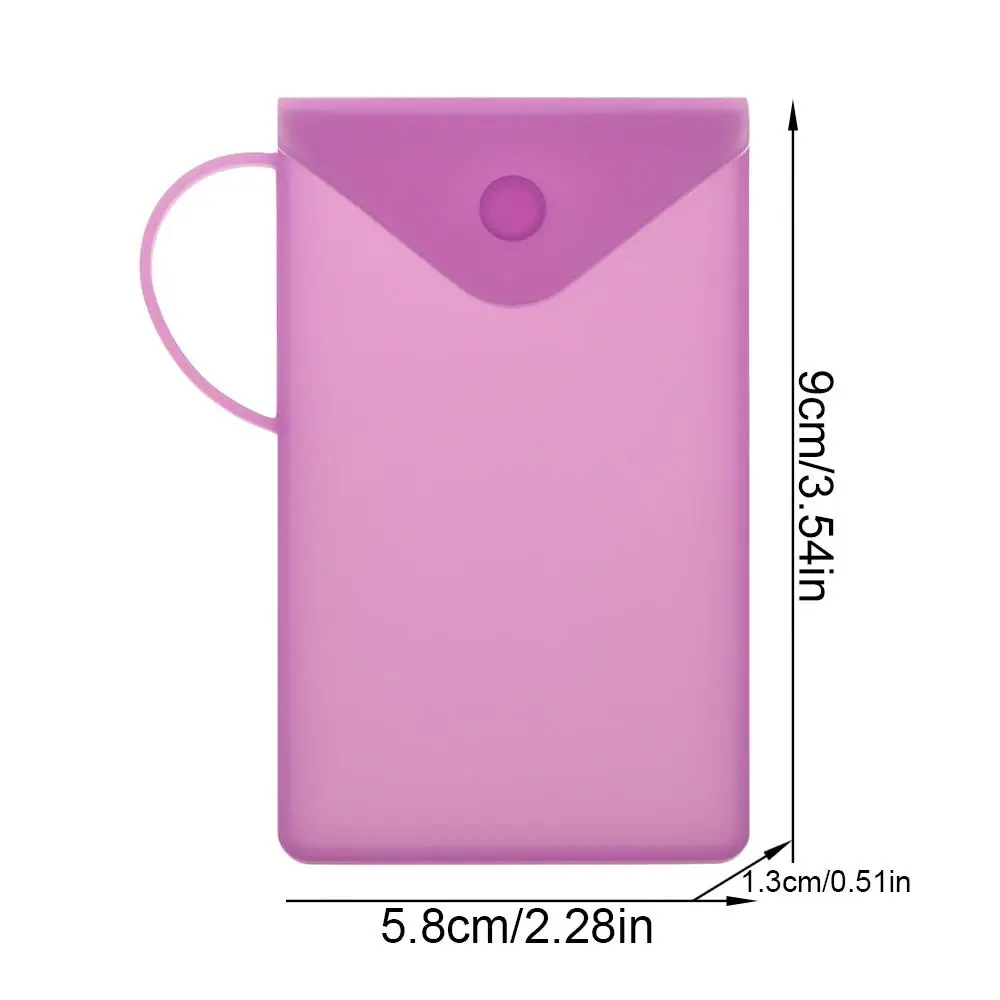 1 PC New Portable Silicone Mask bag Face Mask Covering Holder Storage Box Reusable Dustproof Temporary Face Mask Case Container