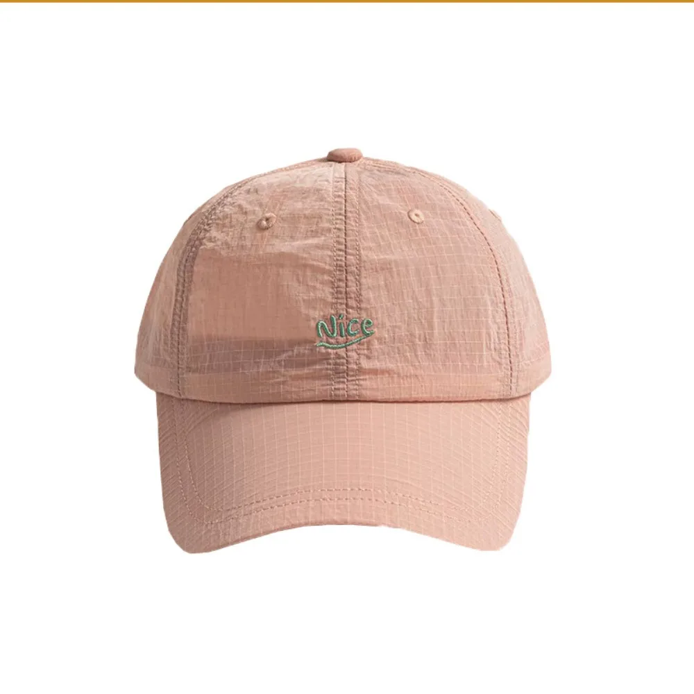 

Versatile Adjustable Quick-drying Baseball Caps Breathable Thin Sports Running Cap Plaid Sun Cap Unisex