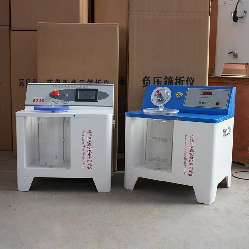 Flexib-le foam vacu-um water absorption tester