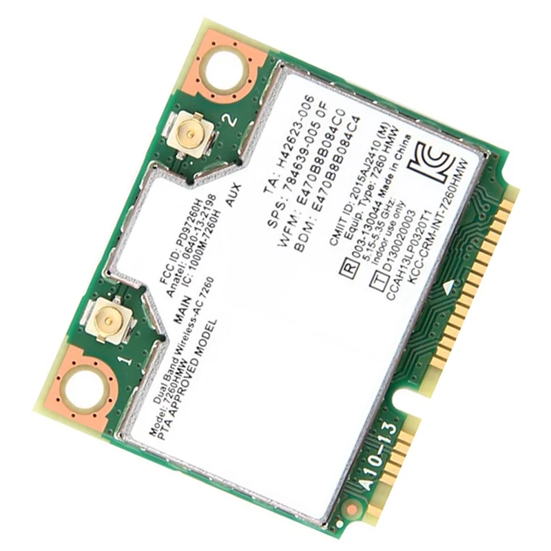 ABKQ-1200M AC7260 Tarjeta Wifi de doble banda 2,4G/5G Gigabit inalámbrico Bluetooth 4,0 AC7260 WIFI5 red