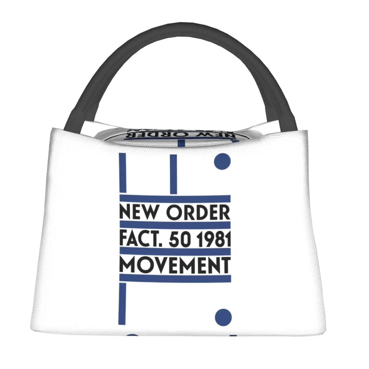 New Order Movement Insulated Lunch Bag for Women Children Portable Food Boxes Thermal Lunch Box Tote