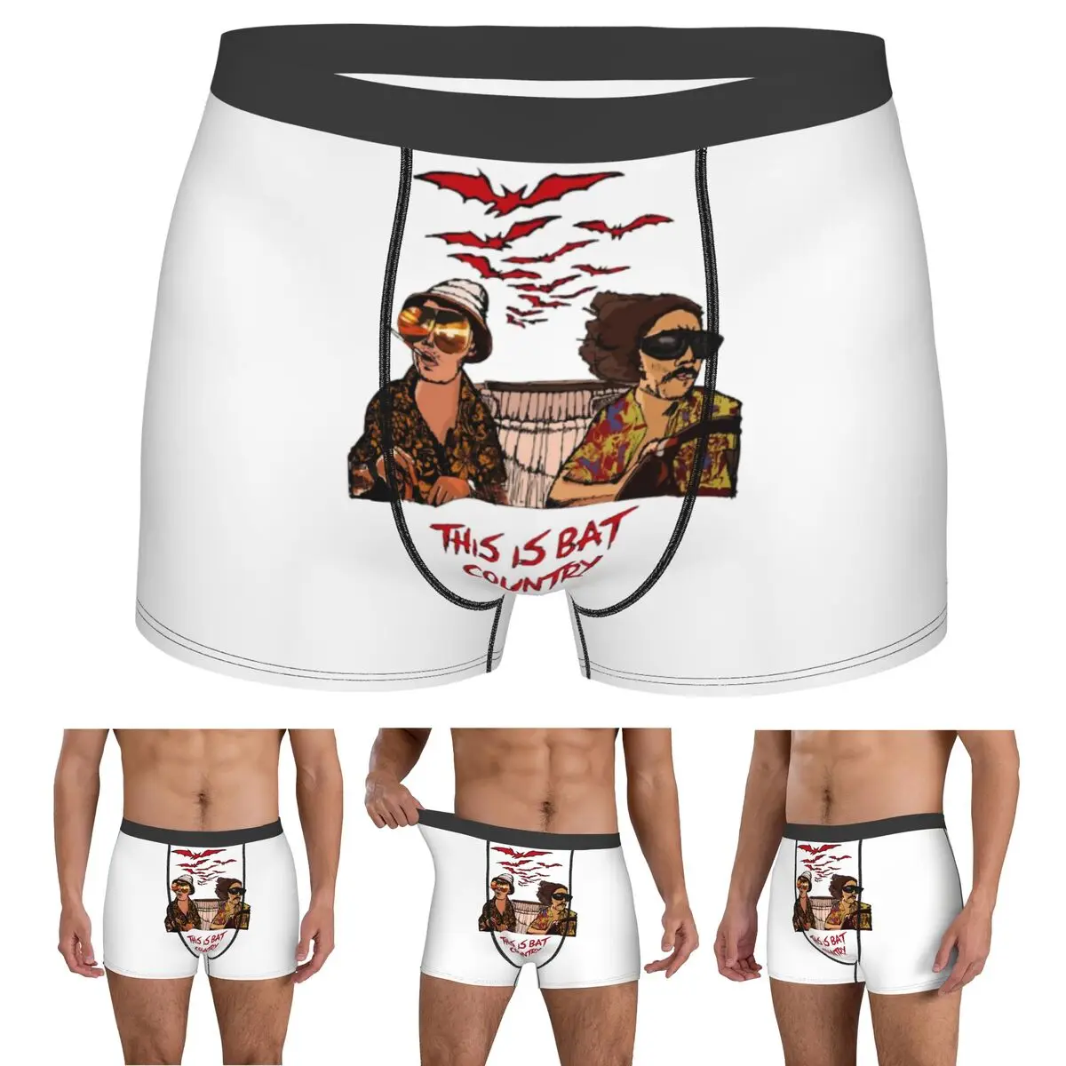 

Boxer Underpants Shorts Fear And Loathing In Las Vegas Art Panties Male Comfortable Underwear for Homme Man Boyfriend Gift