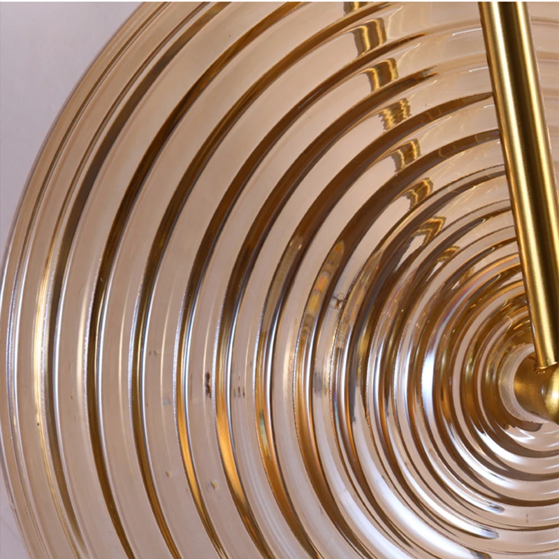 Postmodern Thread Glass Wall Light Indoor Luxury Round Atmosphere Lamp Aisle Decor Wall Light For Parlor Bedroom Stair Cafe New