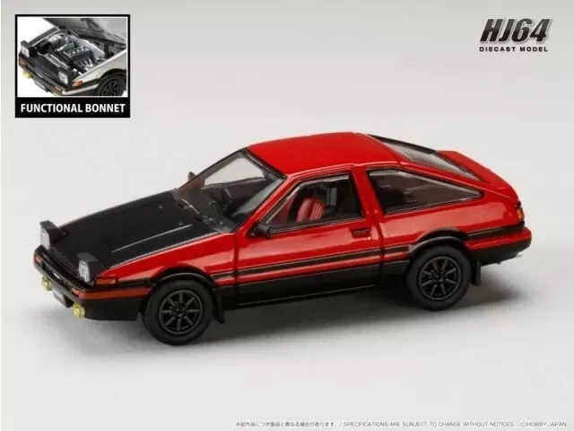 HJ641052BRB Hobby JAPAN 1:64 Sprinter Trueno GT APEX (AE86) JDM Red/Black Diecast Model Car Collection Limited Edition Hobby Toy