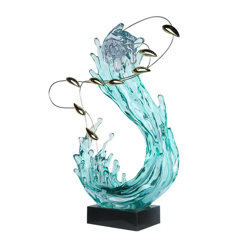 Transparent resin spray creative ornament