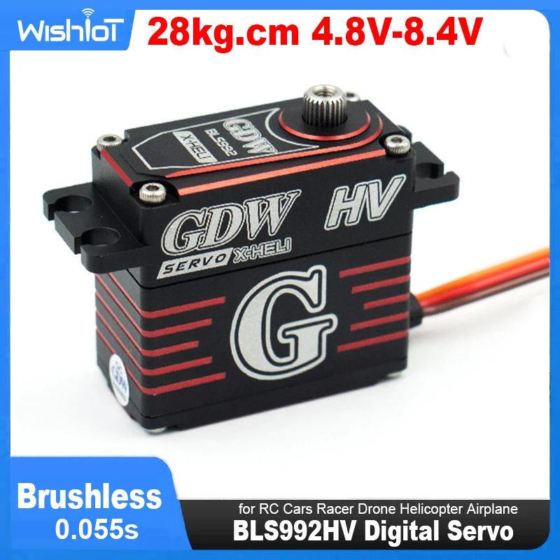 BLS992HV Digital Servo GDW HV Full Metal Brushless 28 กก.ความเร็วสูงมาตรฐานServoสําหรับรถยนต์RC Racer Droneเฮลิคอปเตอร์เครื่องบิน