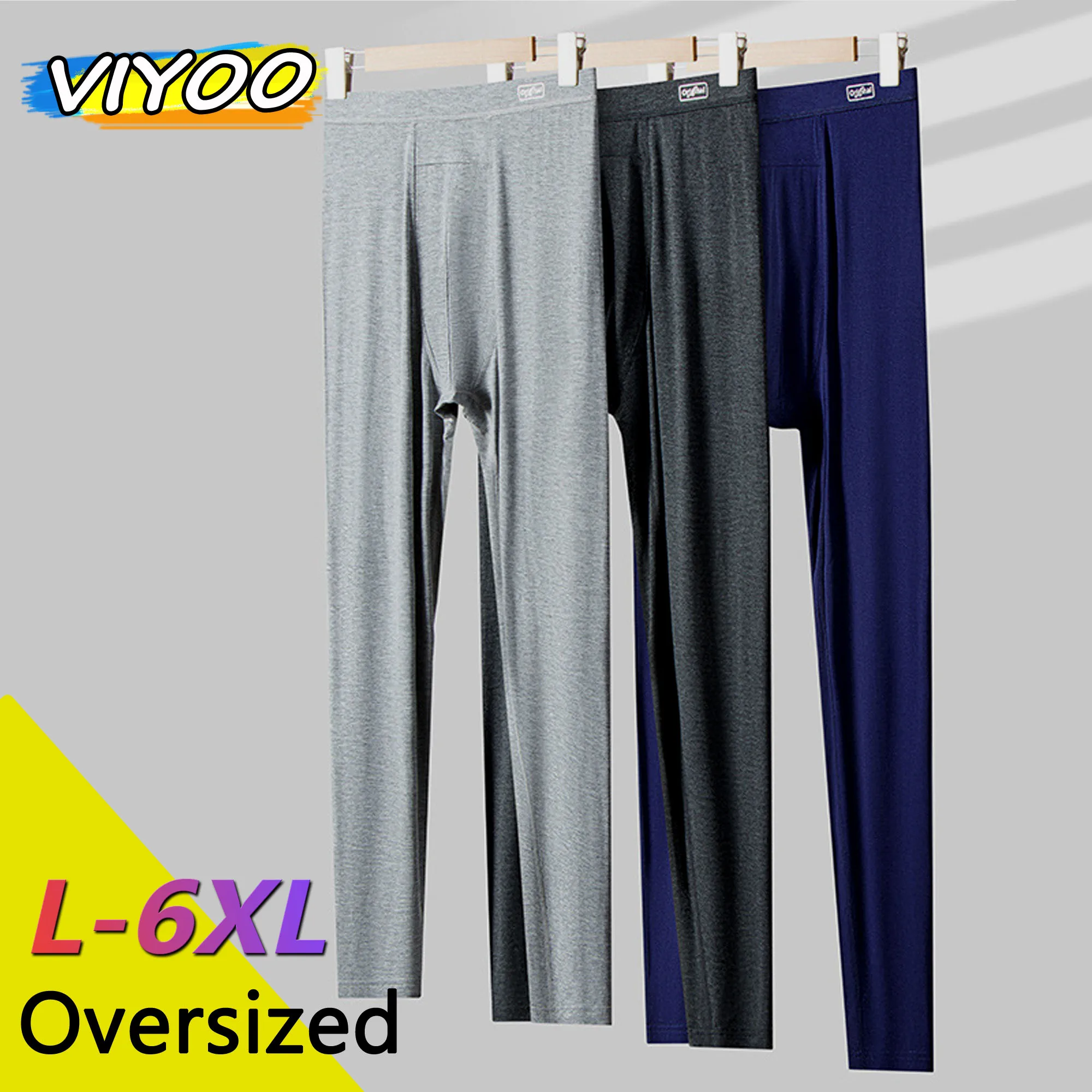 Men's Women's Oversized 6XL Baggy Pants Modal Elastic Sleepwear Pajamas Pants Legging For Men Women