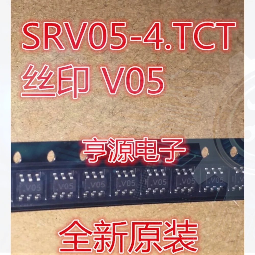 Hot sales 10pieces V05 SRV05-4 SRV05-4.TCT SRV05-4-P-T7 SOT23-6 Ex-stock Immediate Delivery