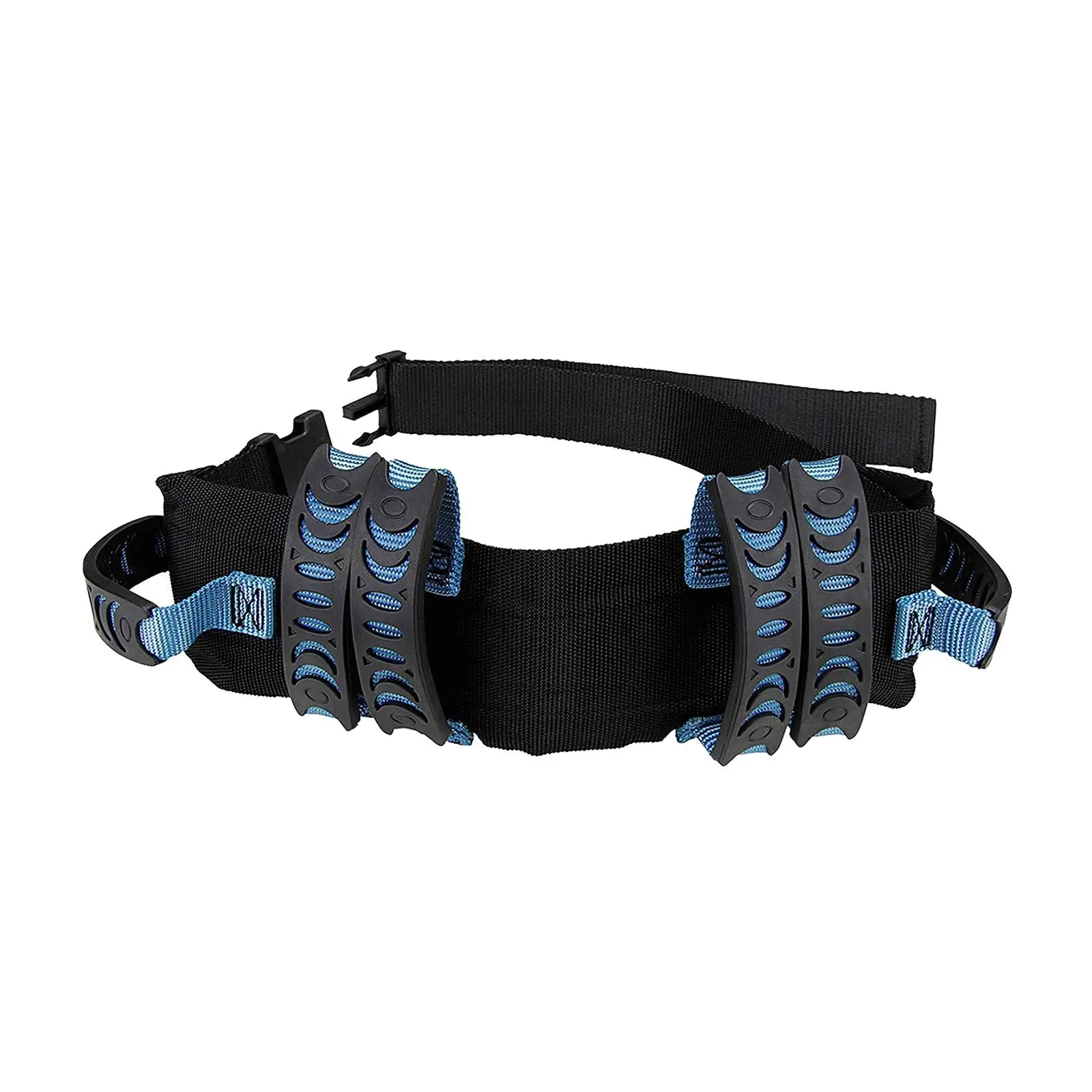 Transfer Gait Belt Quick Release Buckle for Patient Care Elderly Blue Walking Nursing Assist Straps Gait Handles
