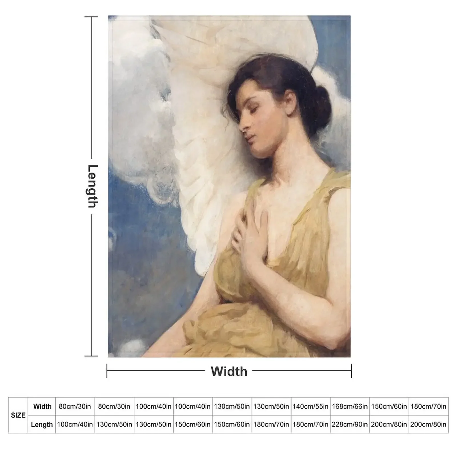 Winged Figure - Abbott Handerson Thayer Throw Blanket Summer sofa bed Beach manga Camping Blankets Sofas Of Decoration Blankets