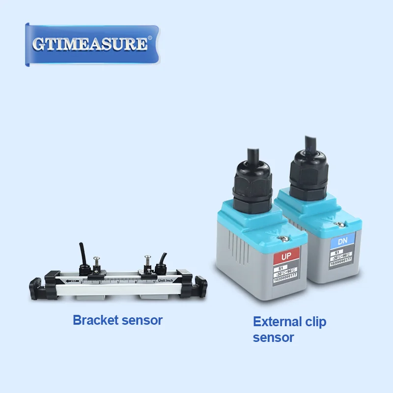 External Clamp on Wall Mounted Ultrasonic Flow Meter Liquid Water Pipeline Portable Flow Sensor Heat Meter