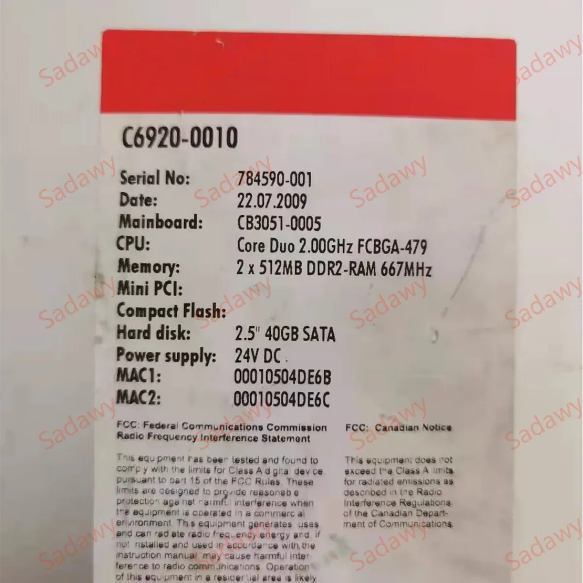 Beck-hoff 오리지널 C6920-0010 제어 캐비닛 산업용 PC