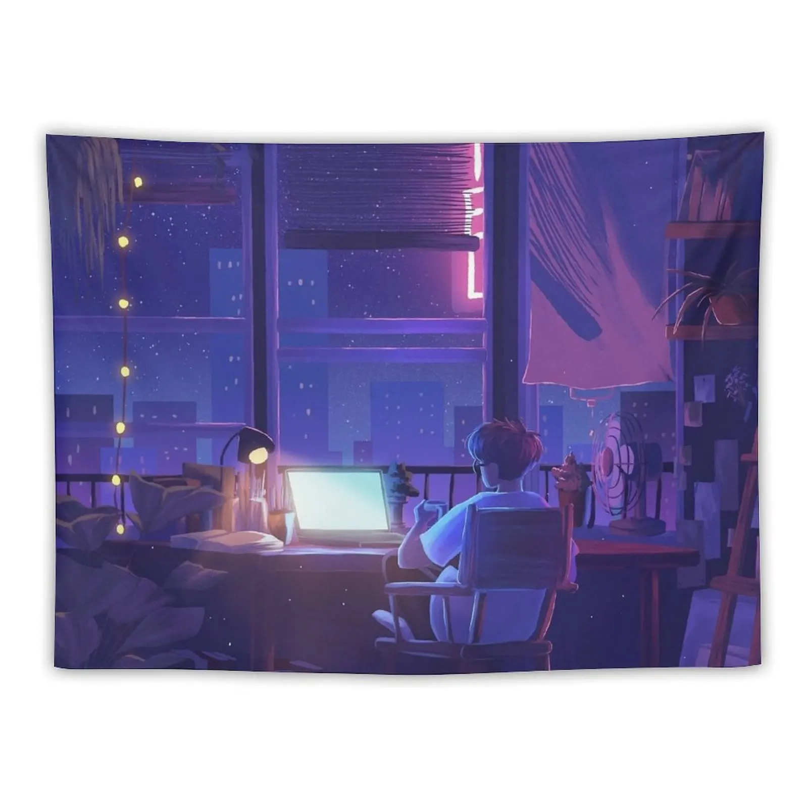 all these late nights Tapestry Funny Decorative Wall Tapestry