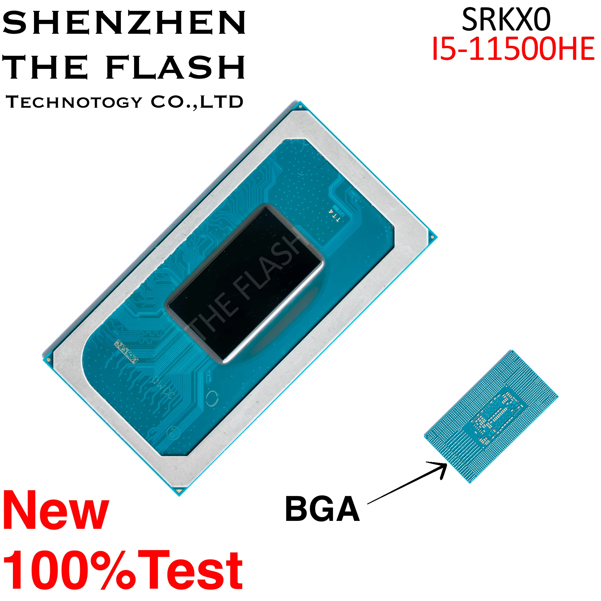 BGA Chip 100%Test SRKX0 I5-11500HE SRKT0 I5-11260H SRKT1 I5-11400H SRKT2 I5-11500H SRKX2 I3-11100HE SRKT7 I9-11900H