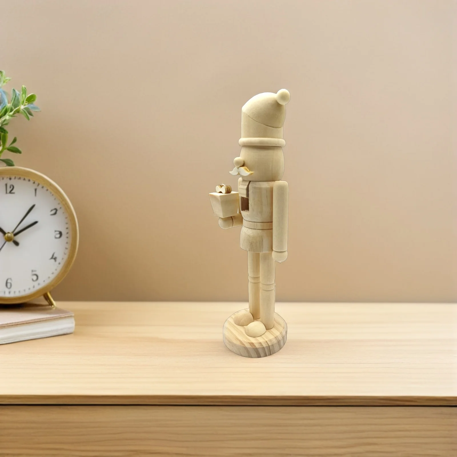 

Small Nutcracker Soldier DIY Blank Wood Nutcracker Puppet Christmas Decor Handmade Craft Activity Educational Craft