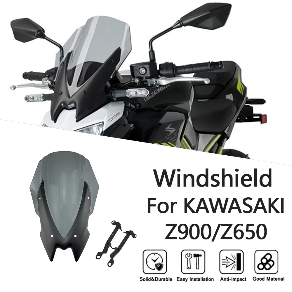 

Windshield For KAWASAKI Z900/Z650 2021-2024 Z 650 Motorcycle Accessories Sports WindScreen Windshield Visor Deflector