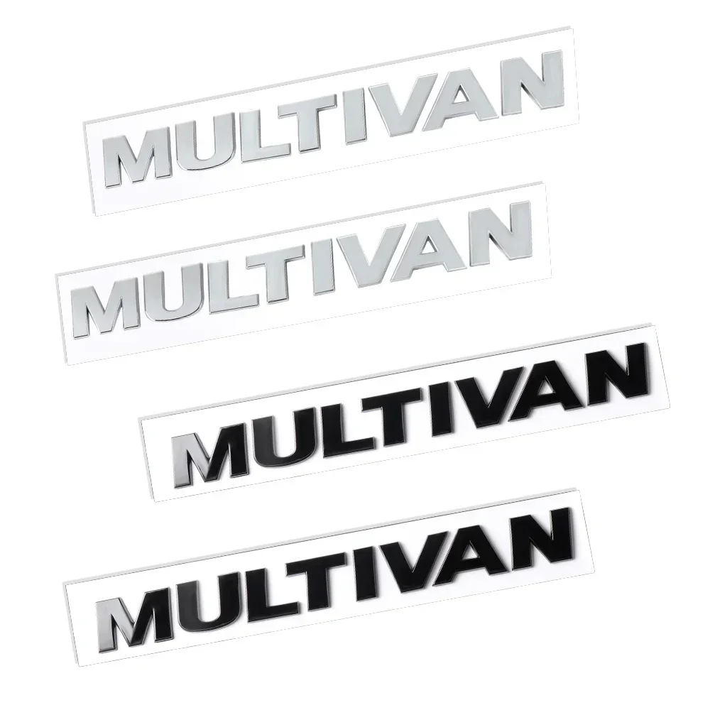 Applicable to Volkswagen Mattway T5 T6 modified car logo trunk English Multivan letter label with black Accessories Car stickers