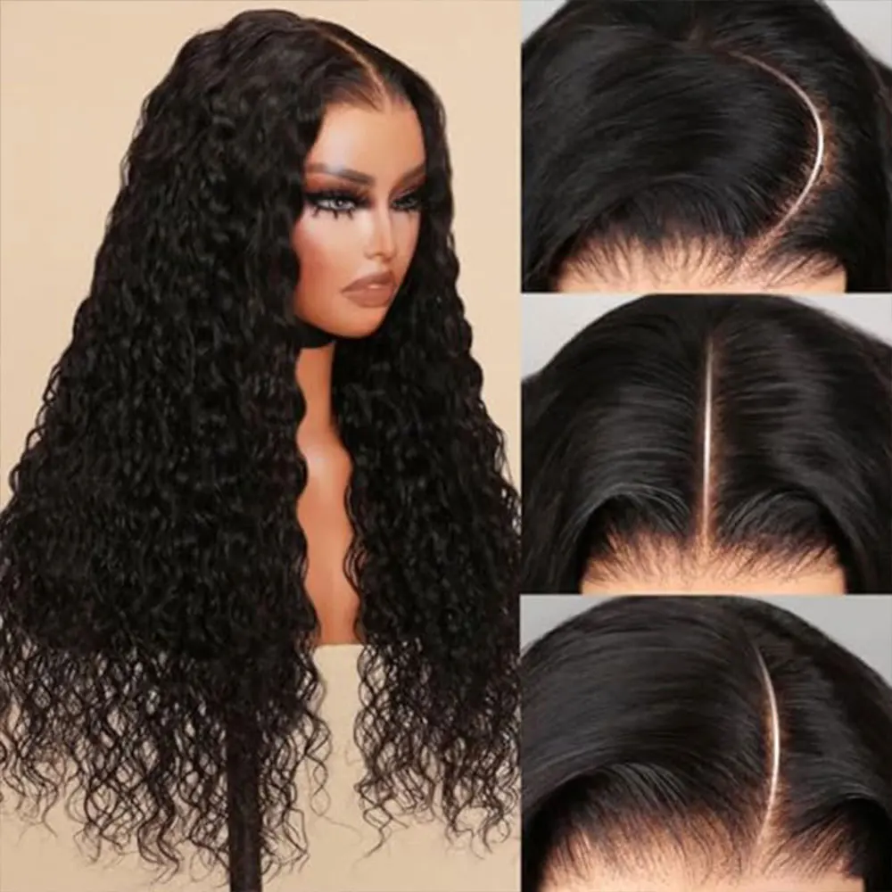 200 الكثافة 36 بوصة موجة عميقة شعر مستعار أمامي 13x4 HD شعر مستعار دانتيل 13X6 شعر الإنسان 5X5 غلويليس الباروكات خصلات الشعر المستعار الإنسان للنساء
