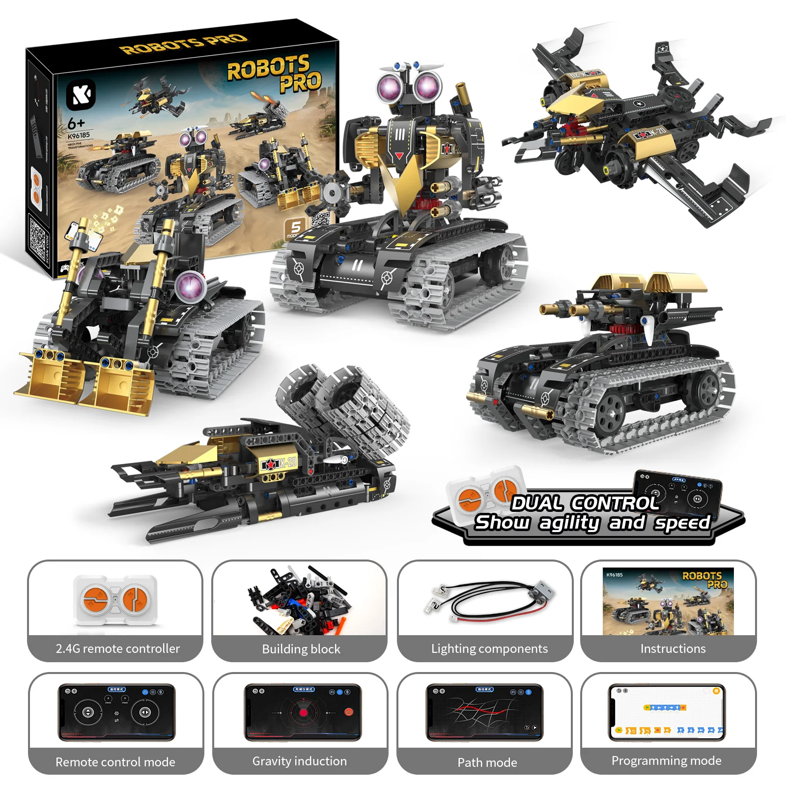 ชุดประกอบหุ่นยนต์ STEM 323 ชิ้ - Coding Robot Toy บทวิจารณ์และราคา