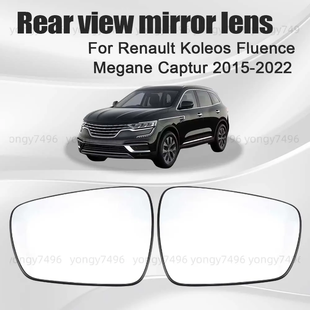 

Protective Cover Rear View Mirror Lens For Renault Koleos Fluence Megane Captur 2015-2022 Car Rearview Accessories Exterior