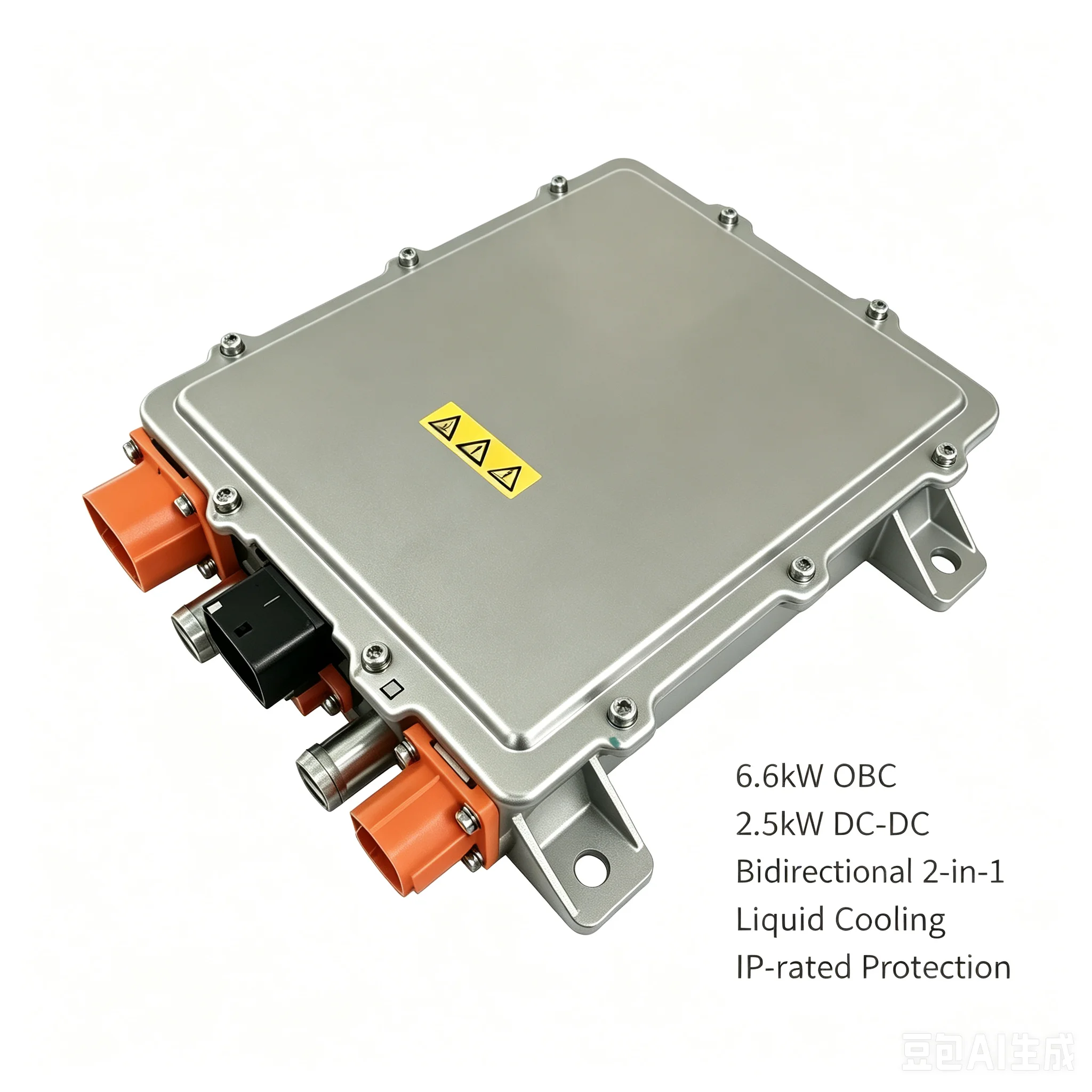 200-460Vdc Bidirectional OBC/V2L Charger with  2.5kW Converter  2-in-1 CAN IP67 Liquid Cooling for Electric Cars