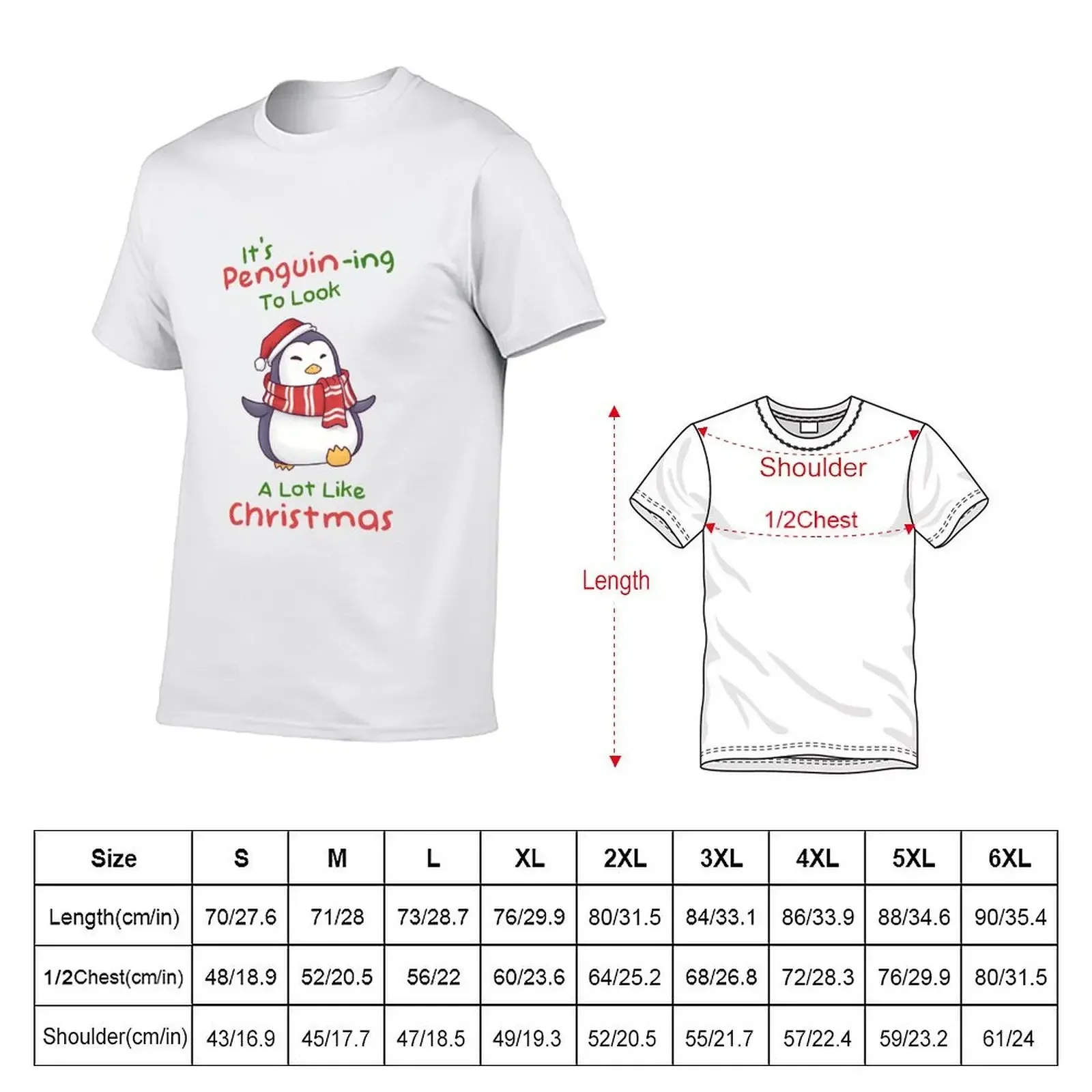 Its Penguining To Look A Lot Like Christmas T-Shirt summer tops quick-drying shirts graphic tee plain t shirts men