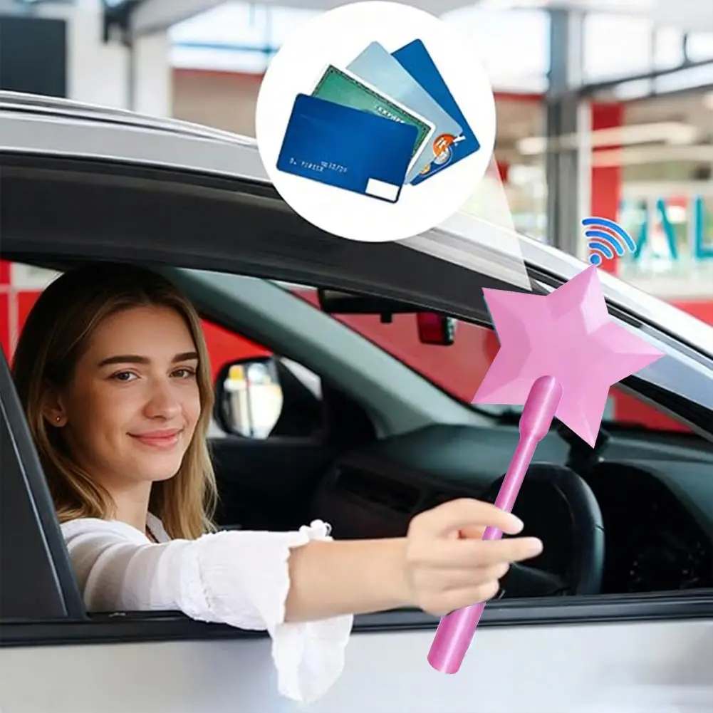 Creative 3D Printed Wand Tap To Pay Lightweight Star Magical Wand Holder 36.8cm Telescoping Cute Credit Card Holder Daily Use