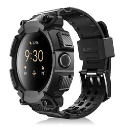 SUPCASE For Google Pixel Watch 3 Case 45mm UB Pro Anti-Scratch Rugged Men Protective Watch Case with Adjustable Strap Band