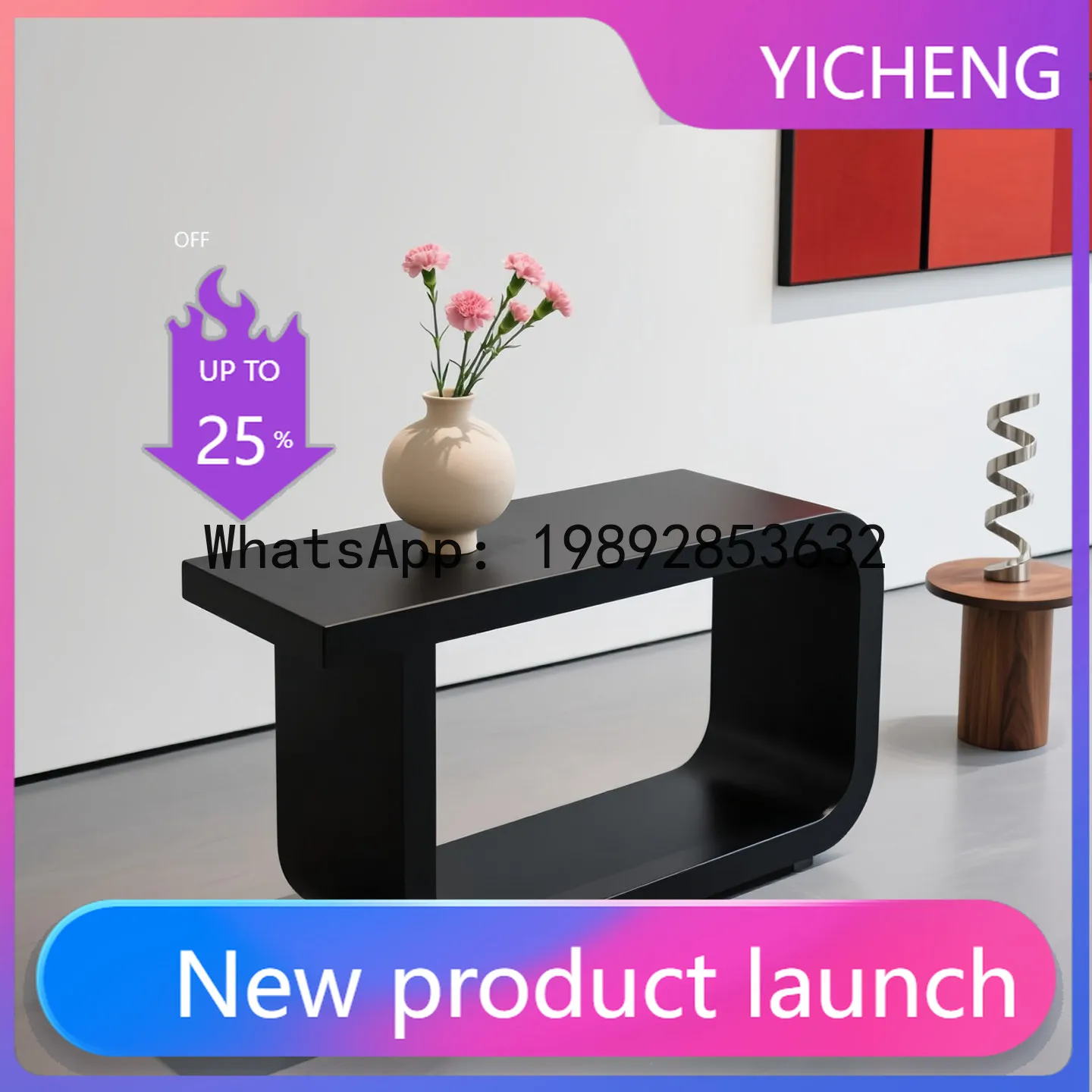 Island Display Stand for Clothing Store, Shoe and Bag Store, Modern Minimalist Display Table for Shopping Mall