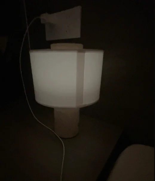 The Column - Marble Base Table Lamp review photo by Natosha Weber