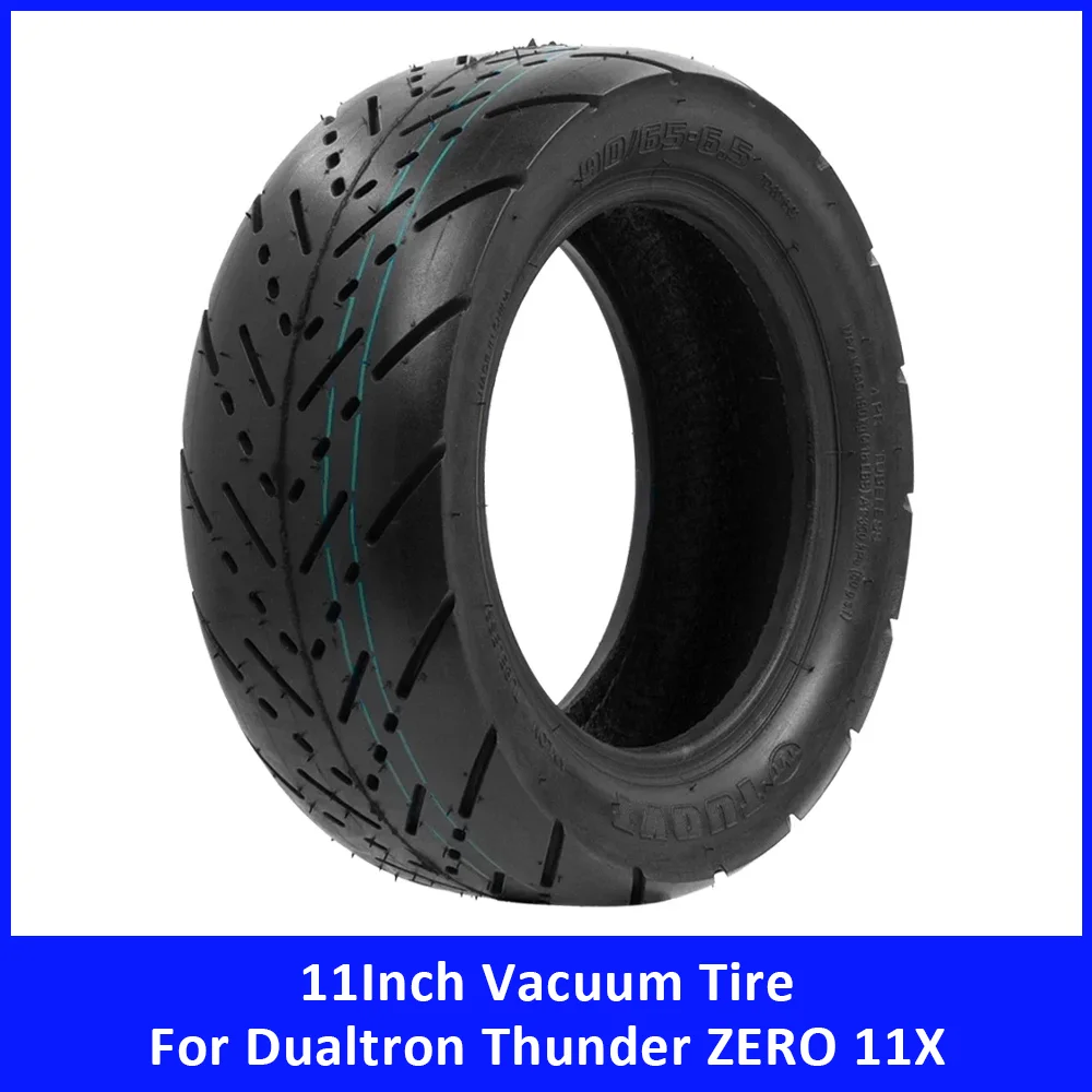 11Inch Vacuum Tire for Dualtron Thunder for ZERO 11X for Kaabo Wolf Warrior CST 90/65-6.5 Tubeless Tyre Electric Scooter Parts