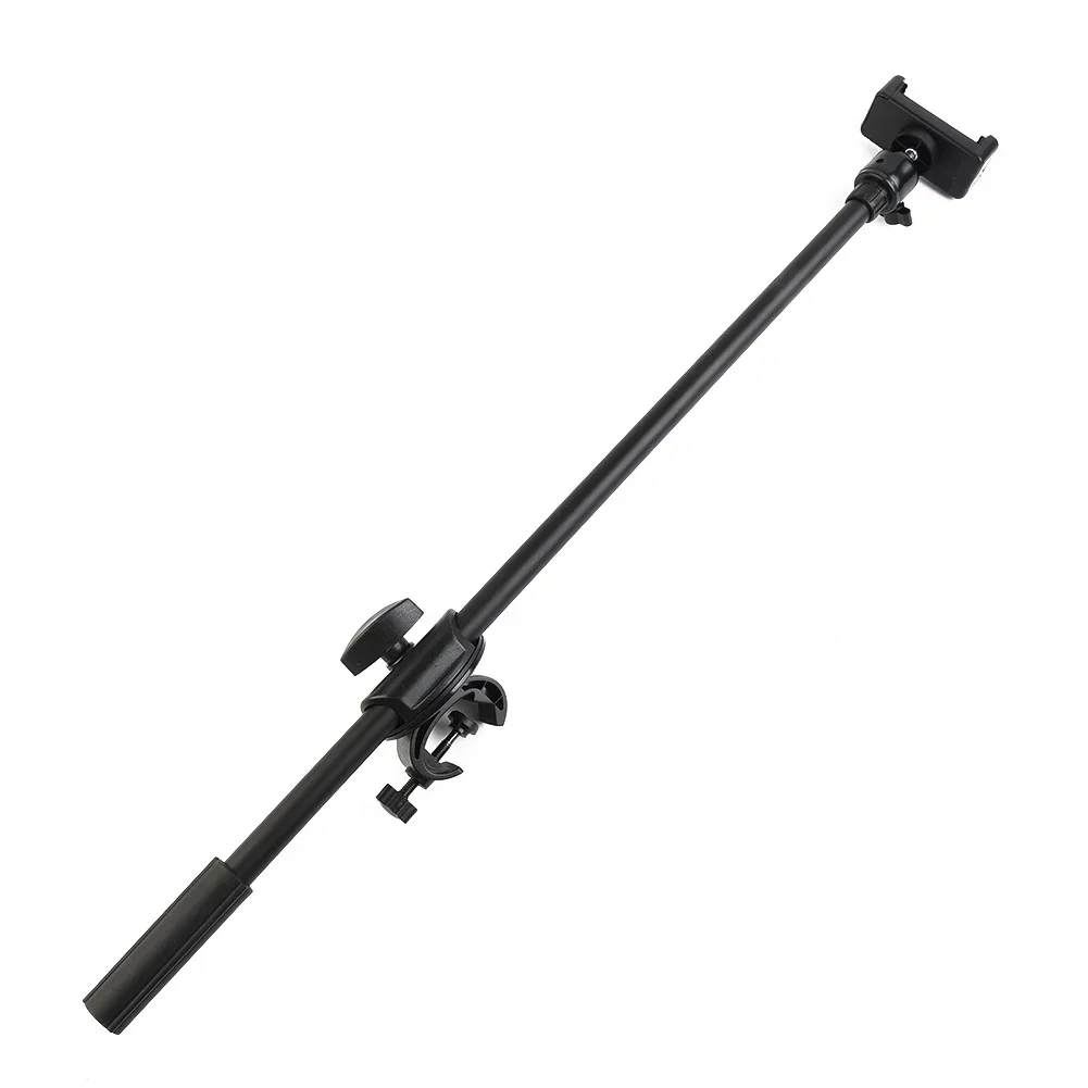 1pc Black Microphone Stand Crossbar Rotating Useful Microphone Stand Boom Arms Holder Extension Bracket 55CM Practical Accessory