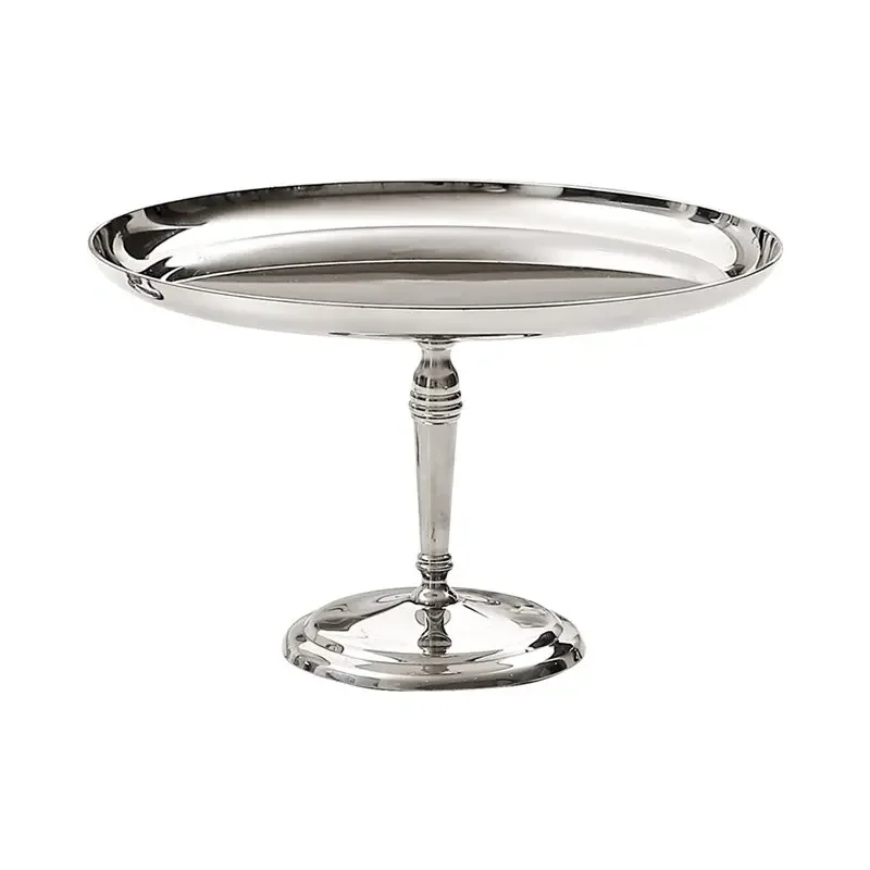 AB34-Stainless Steel Small Cake Stand Dessert Display Stand Cake Plate High-Foot Cake Cup For Cup Cakes, Fruits, Cookies, Snacks