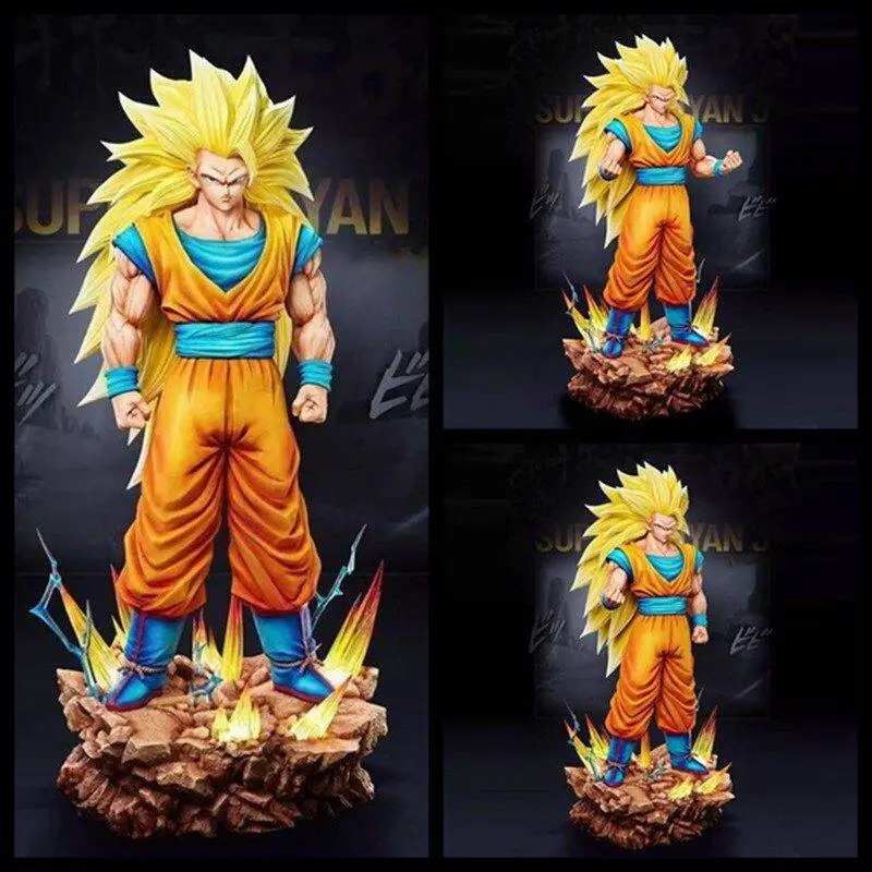 

Коллекционная фигурка Dragon Ball Super Saiyan 3 Goku 2.0, аниме-статуэтка, настольная модель, украшение для коллекции любителей аниме