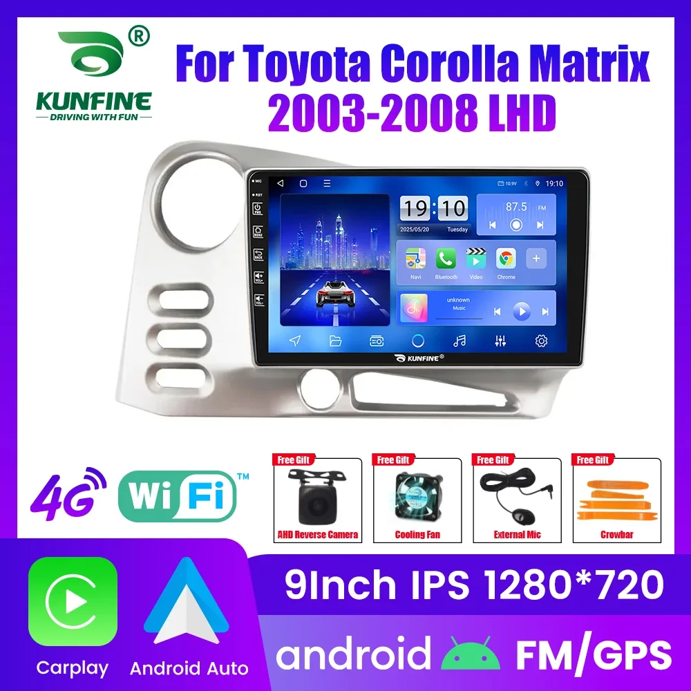 Android Car Radio For Toyota Corolla 2003-2008 Car Stereo 2Din Octa Core GPS Navigation Player IPS Screen Carplay Android Auto