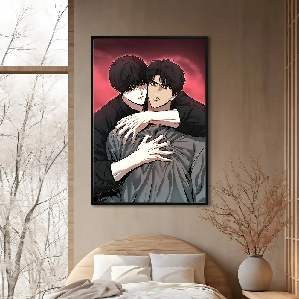 Manga R-Reverse T-Thinking Poster Fancy Wall Sticker for Living room bar retro decorative painting room