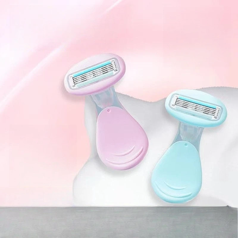 Women Manual Hair Removal Razor For Armpit Leg Bikini Full Body Shaver Reusable Stainless Steel Blades Smooth Grooming Tool Set