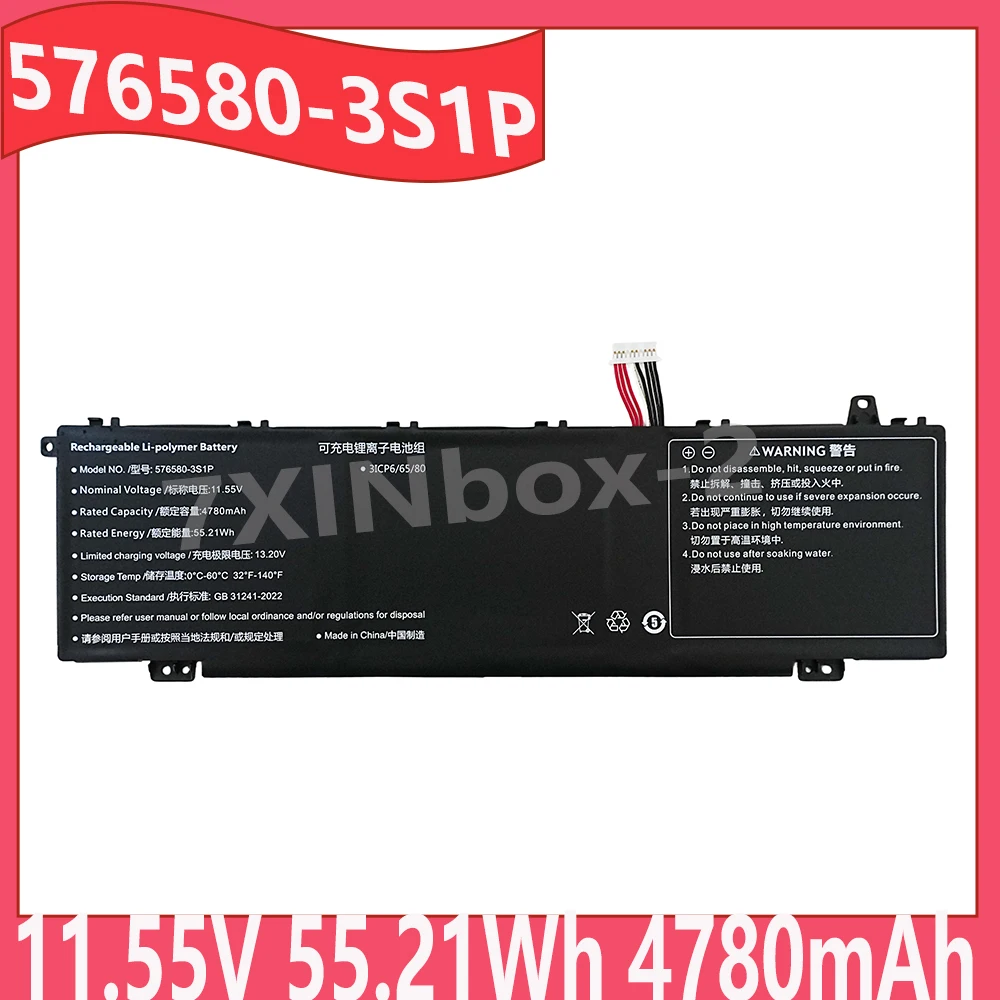 576580-3S1P 11.55V 55.21Wh 4780mAh Laptop Battery For Syspack Work 14 N14LMO For Digma Pro Pactos 14-inch DN14P5-ADXW02