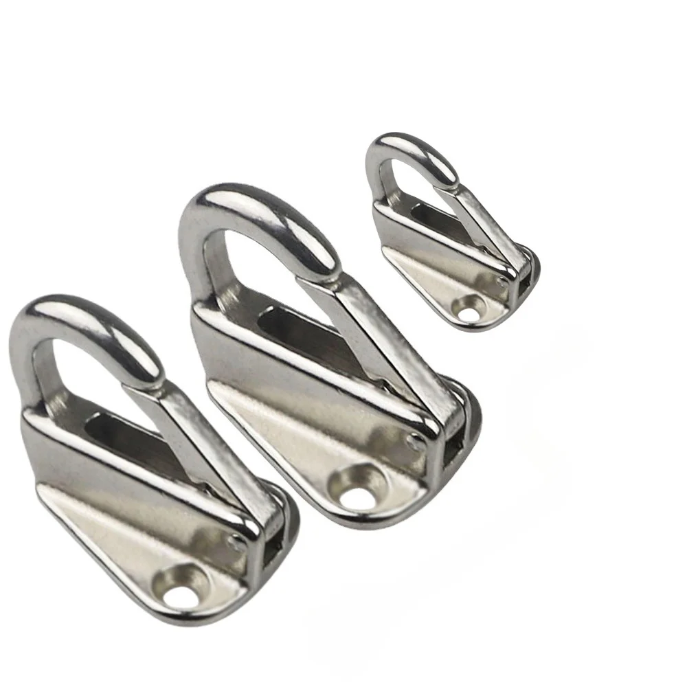 

2 шт., пружинный крючок для крыла из нержавеющей стали с замком, морская лодка, пружинная защелка, веревочный крючок, фурнитура для лодки, аксессуары