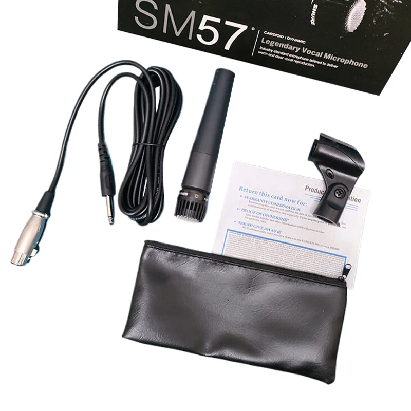 Metal SM57 Cardioid Dynamic Microphone For Stage Singing Professional Wired Microphone For Shure Karaoke BBOX Recording Vocal