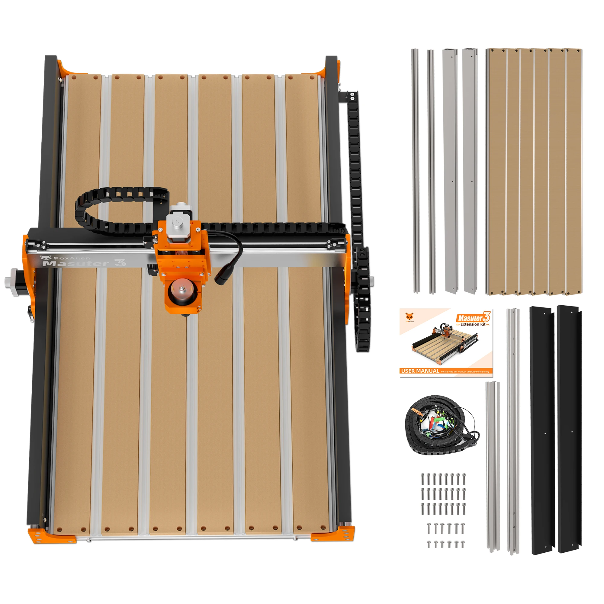 

FoxAlien Y-axis Extension Kit for Masuter 3, 4080 Y-axis Extend for Large Engraving Projects