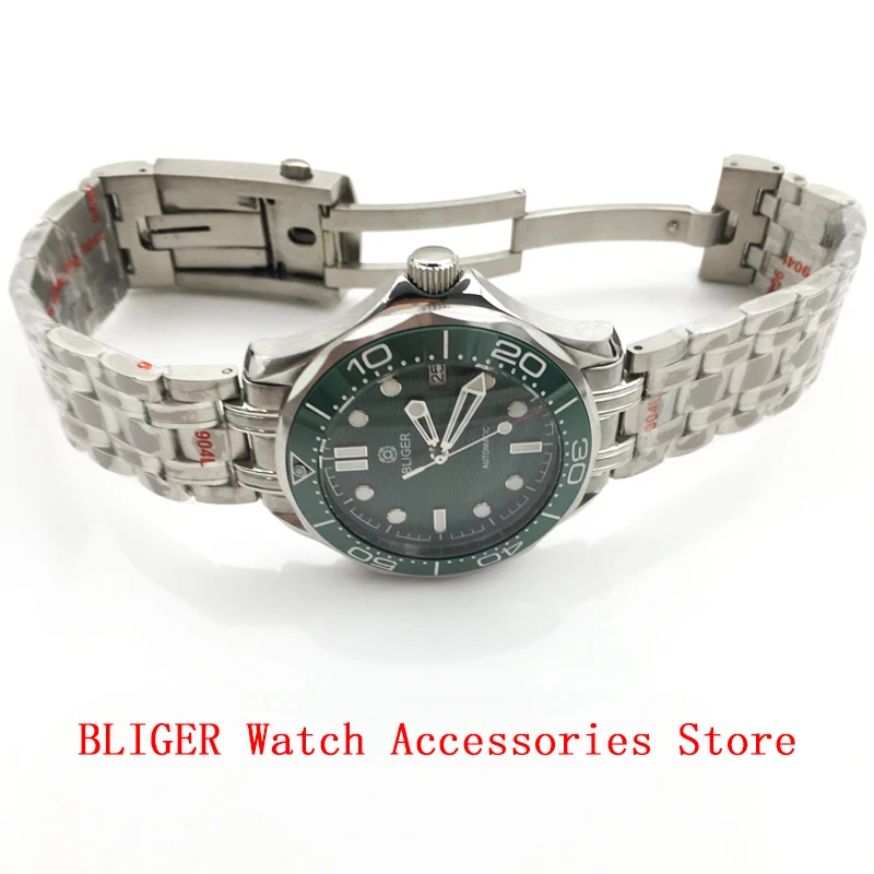 Bliger Men watch 41mm Mechanical 36mm/39mm for NH35 PT5000 2813 8215 Sapphire Glass Automatic Mechanical Watch