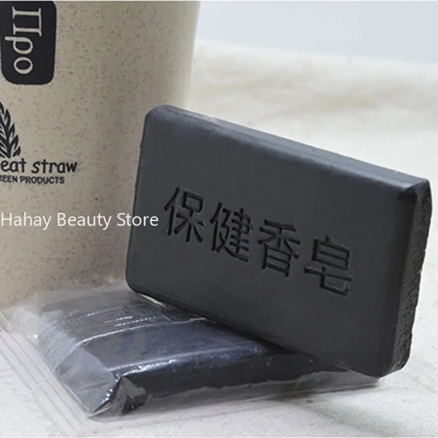 1PC Bamboo charcoal Soap Natural Face Body Care Oil Control Whitening Anti-acne Skin Treatment Soap Blackhead Remover Bath 40g