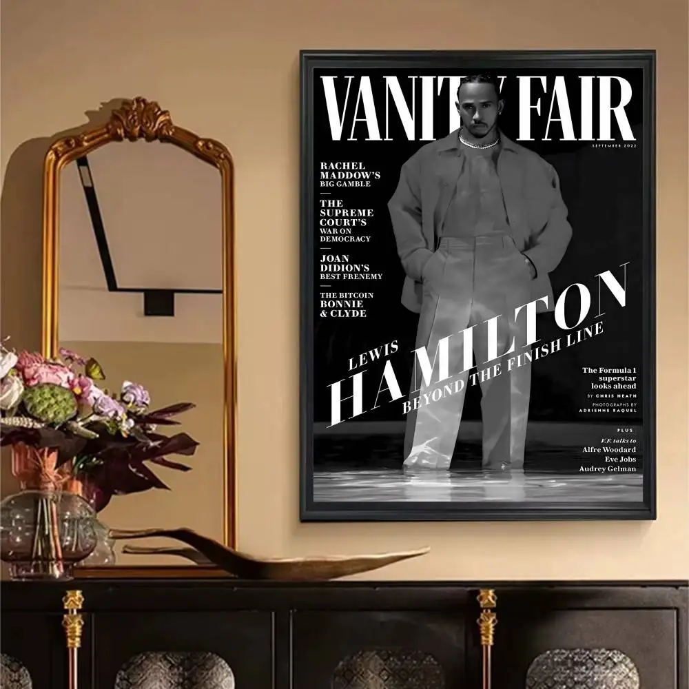 F1 L-Lewis هاميلتون ملصق فني ذاتي اللصق مقاوم للماء ورقة ملصق مقهى بار غرفة جدار ديكور #6