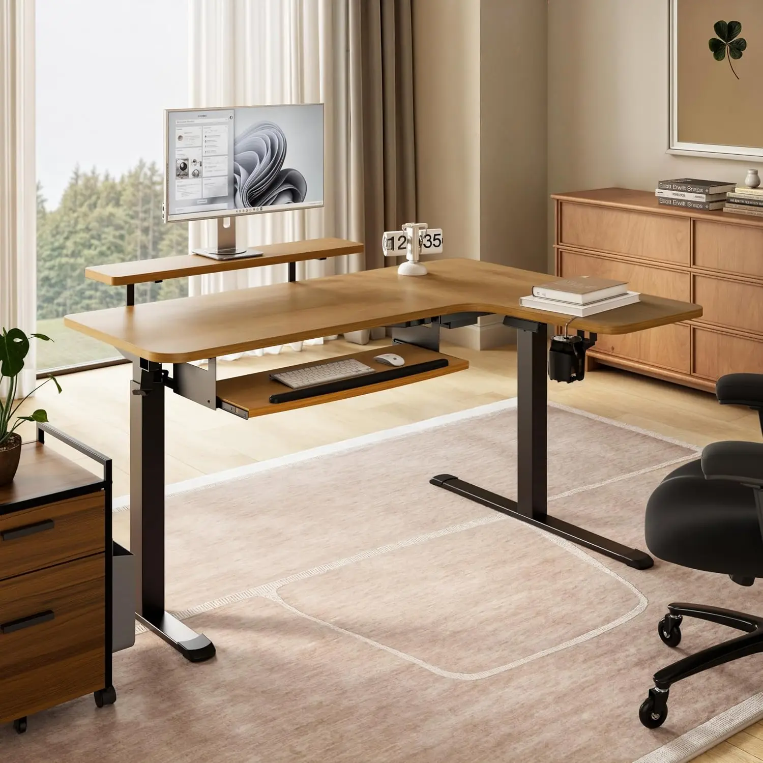 L Shaped Standing Desk,61