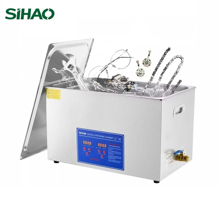 

SIHAO Ultrasonic Cleaner with Digital Timer - 6/15/22/30L Stainless Steel Tank for Jewelry, Glasses, Watches & Industrial Parts