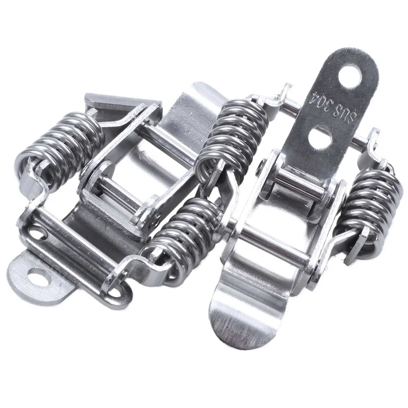 8X Toolbox Draw Compression Spring Toggle Latch Catch Clamp Silver-AT30