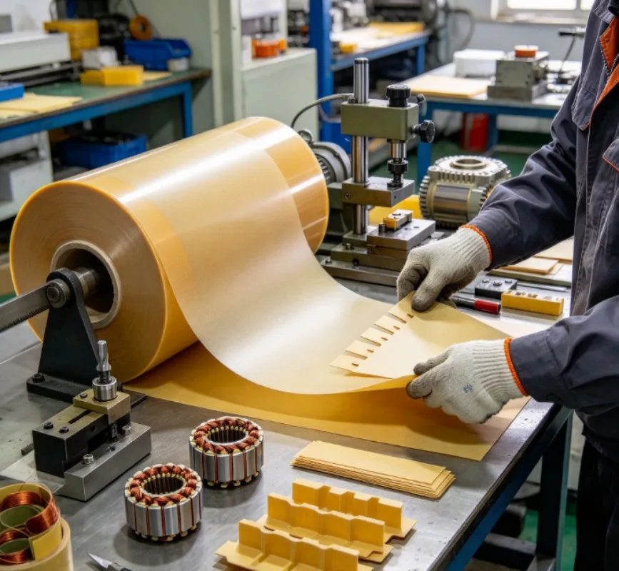Yellow Shell Paper Yellow Barley Paper High Frequency Motor Insulating Paper Insulating Gasket 0.15mm-0.5mm