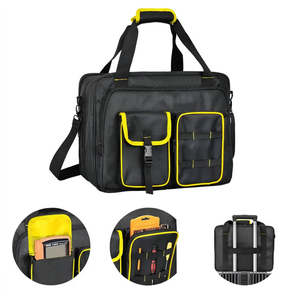 Durable Oxford Cloth Tool Storage Case Multi Functional Electrician Handbag Portable Shoulder Bag Maintenance Equipment